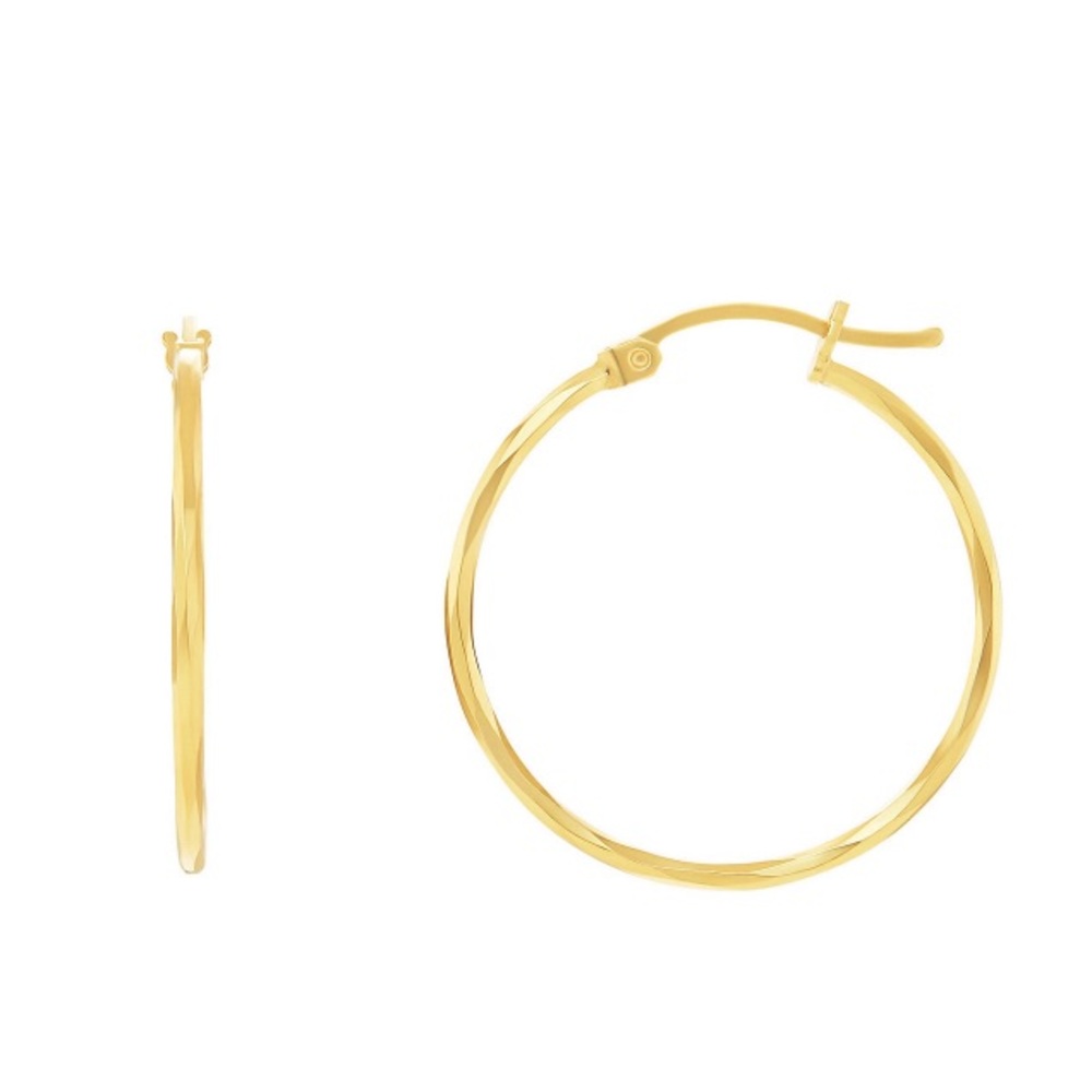 👛5/$50 24k Gold  Hoop Earrings